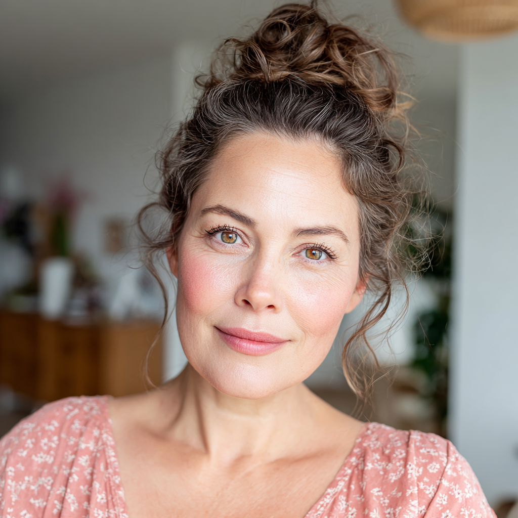 Stylish Textured Top Knot with Soft Tendrils