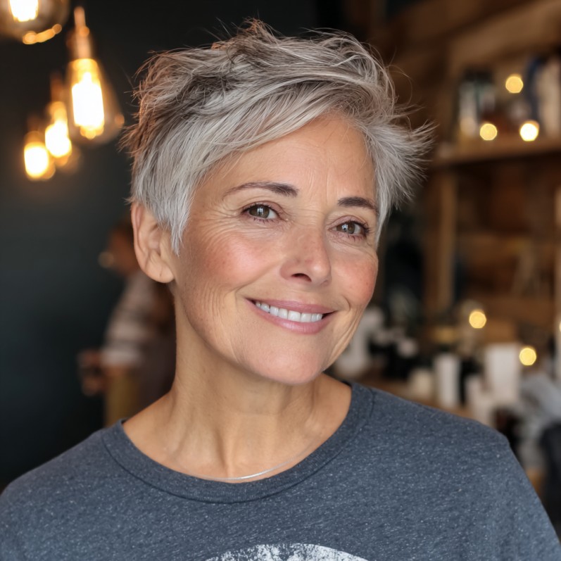 Textured Soft Pixie with Effortless Layers