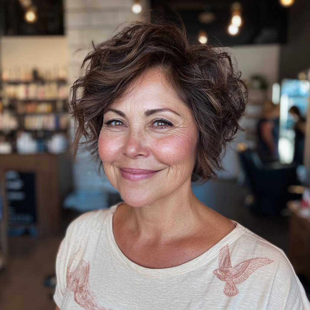 Textured Stacked Pixie Cut with Natural Volume