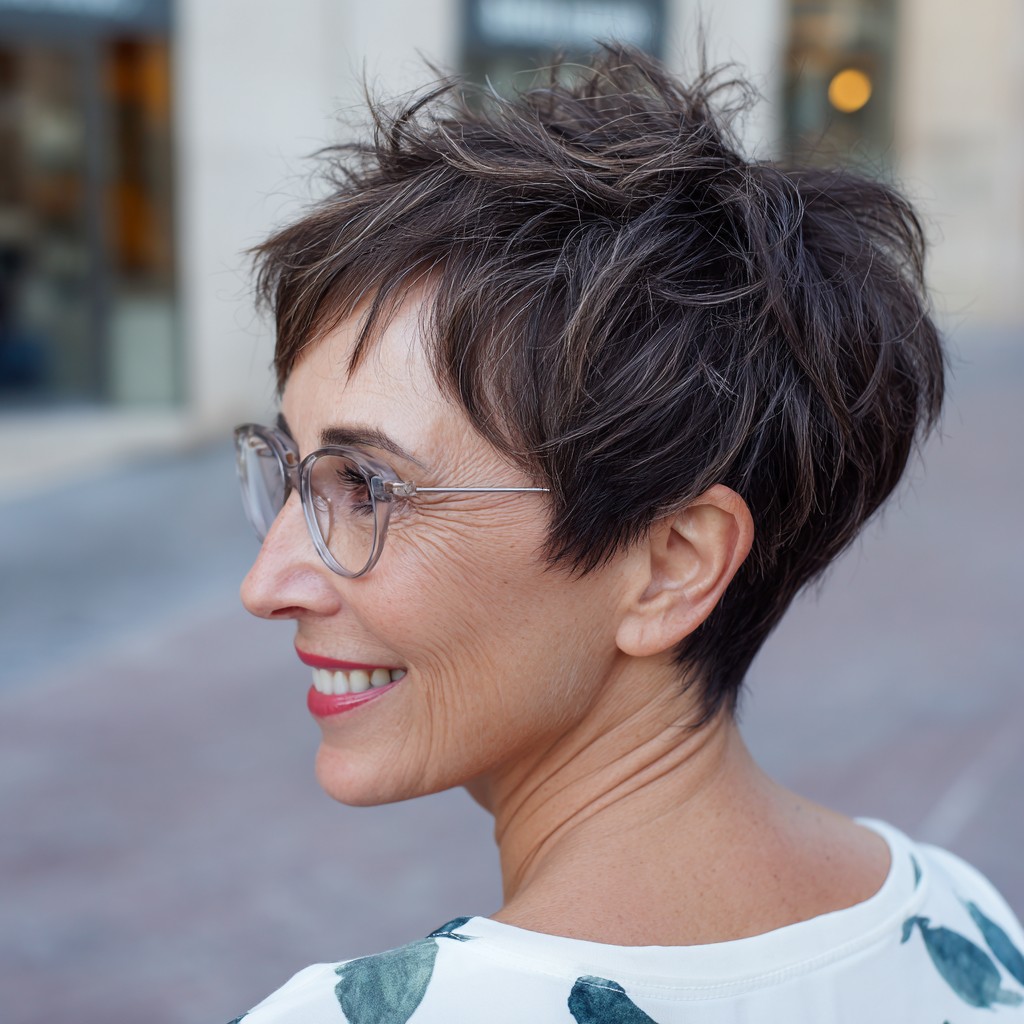 Chic Textured Pixie with Effortless Volume