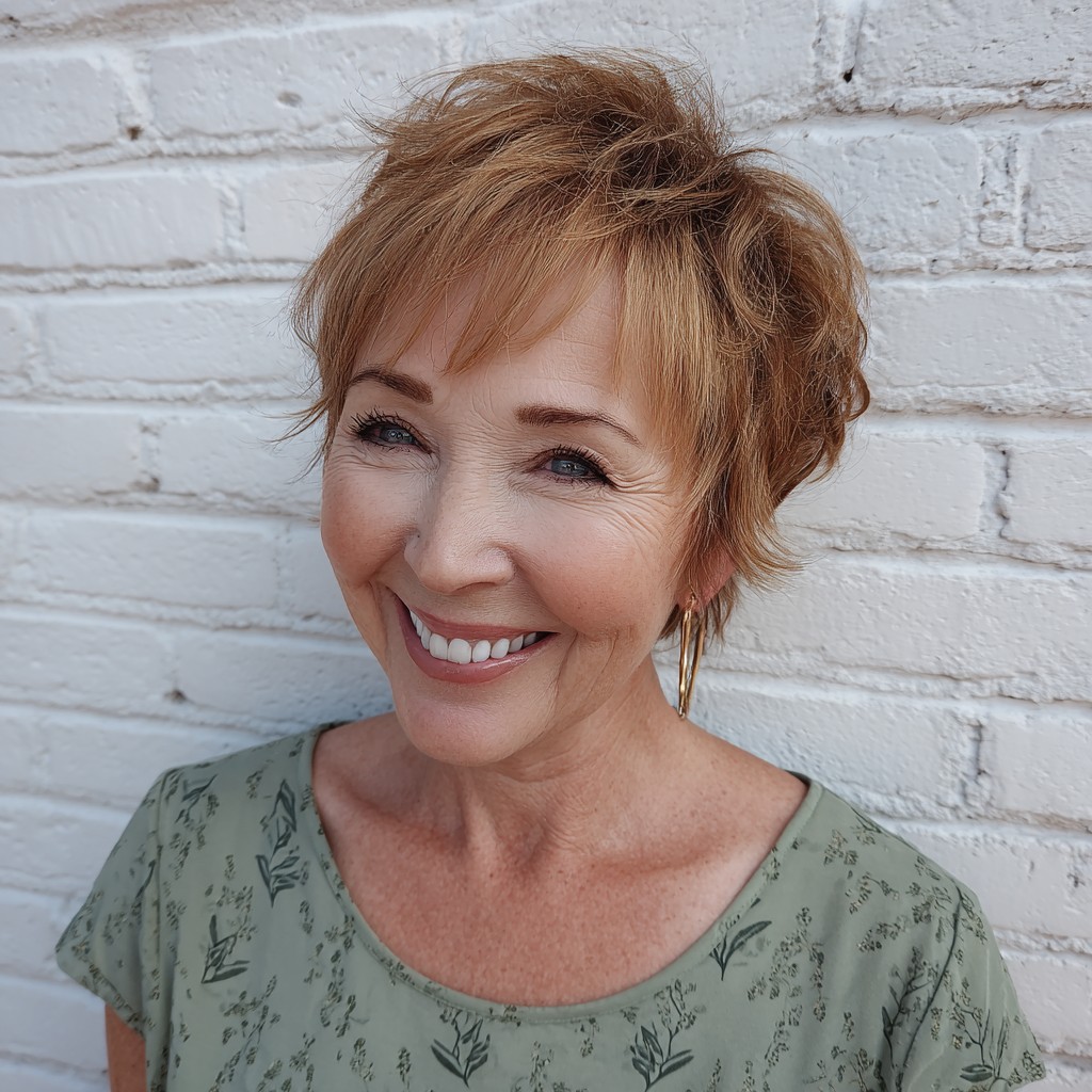 Chic Textured Pixie with Feathered Layers