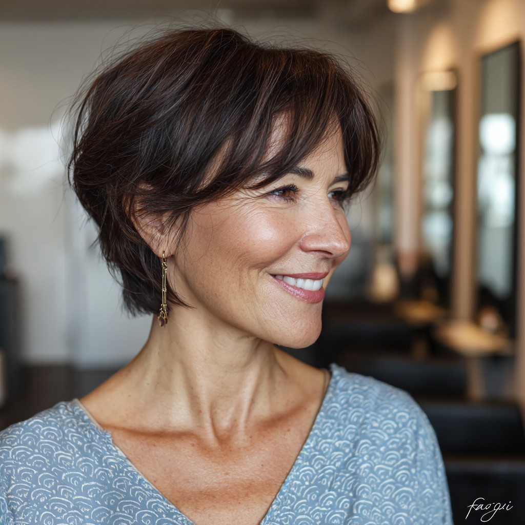 Chic Textured Pixie with Playful Layers