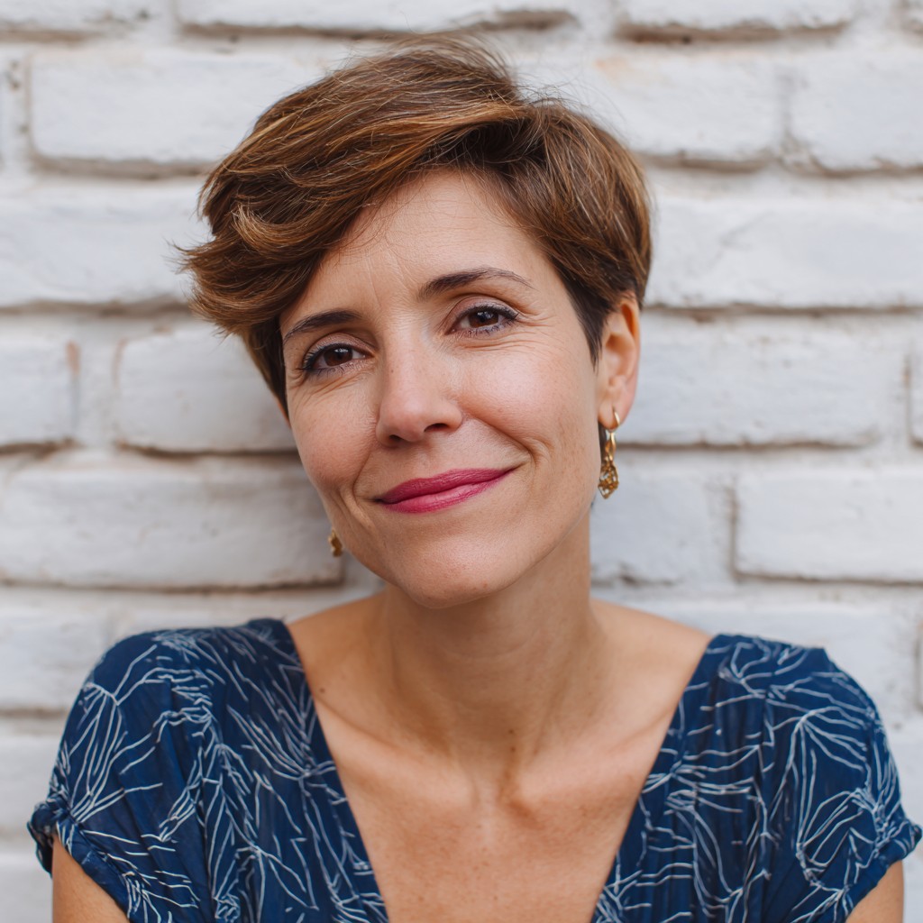 Chic Textured Pixie with Soft Curls
