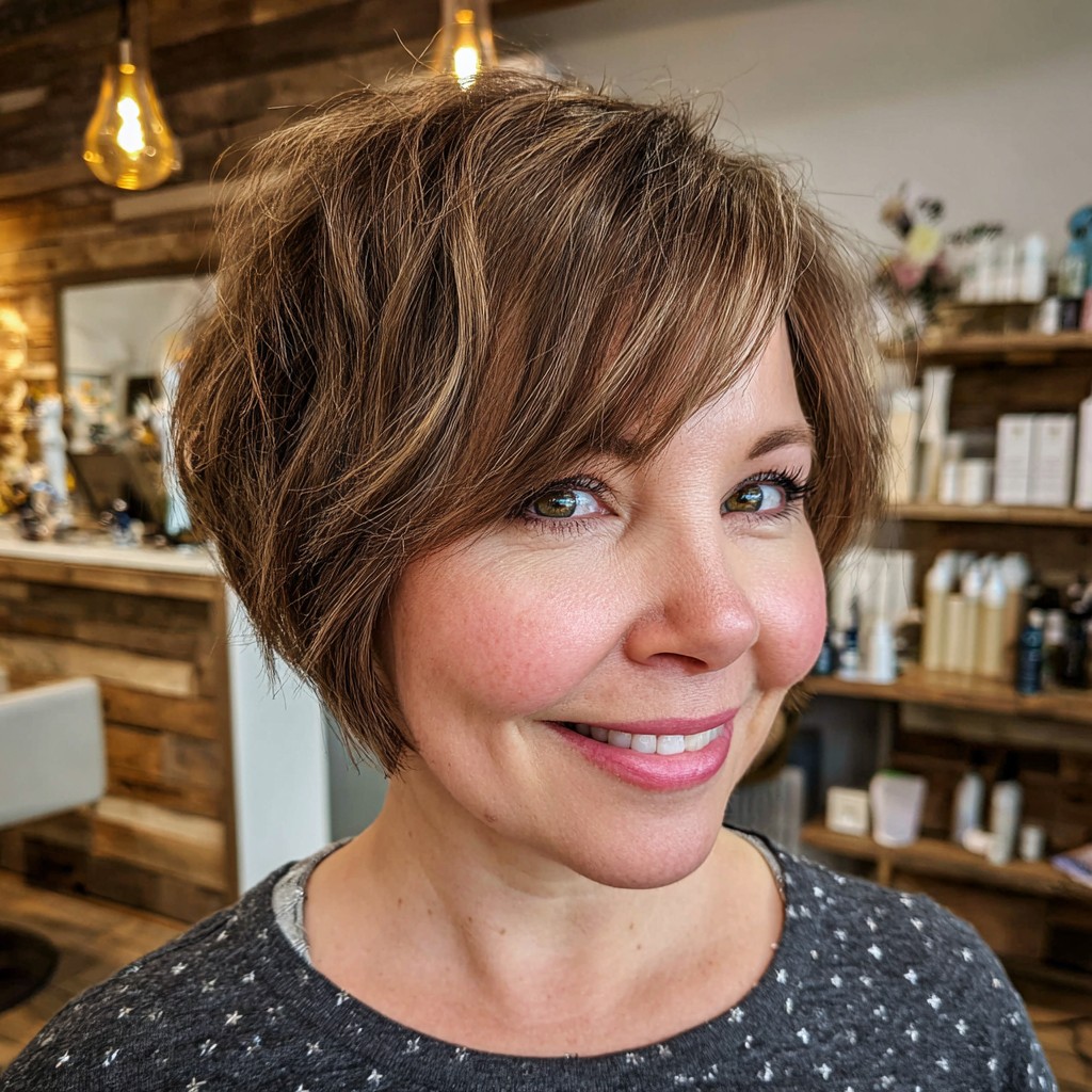 Chic Textured Pixie with Soft Face-Framing Layers