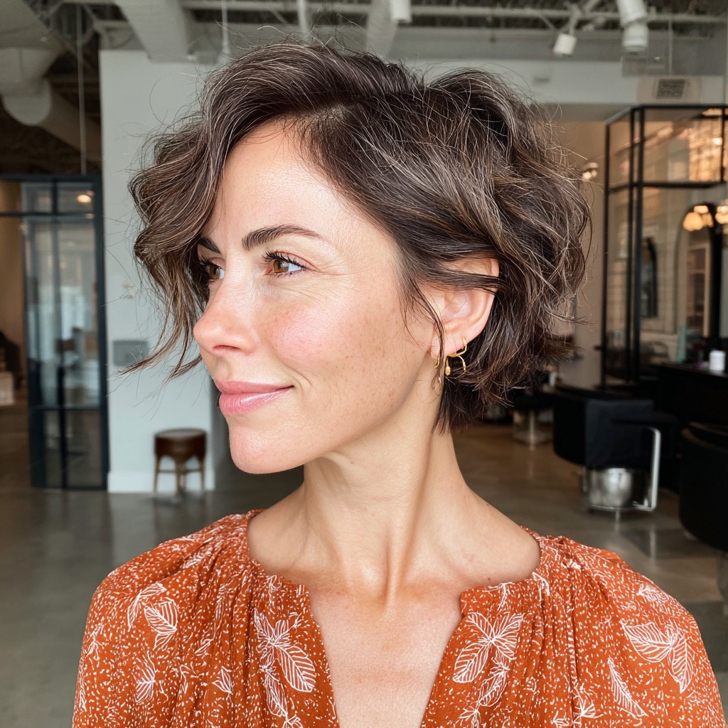 Chic Textured Pixie with Soft Waves