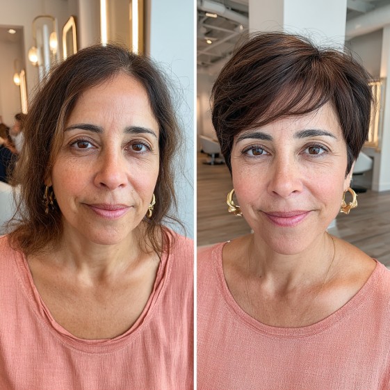 chic tousled pixie bob with soft layers