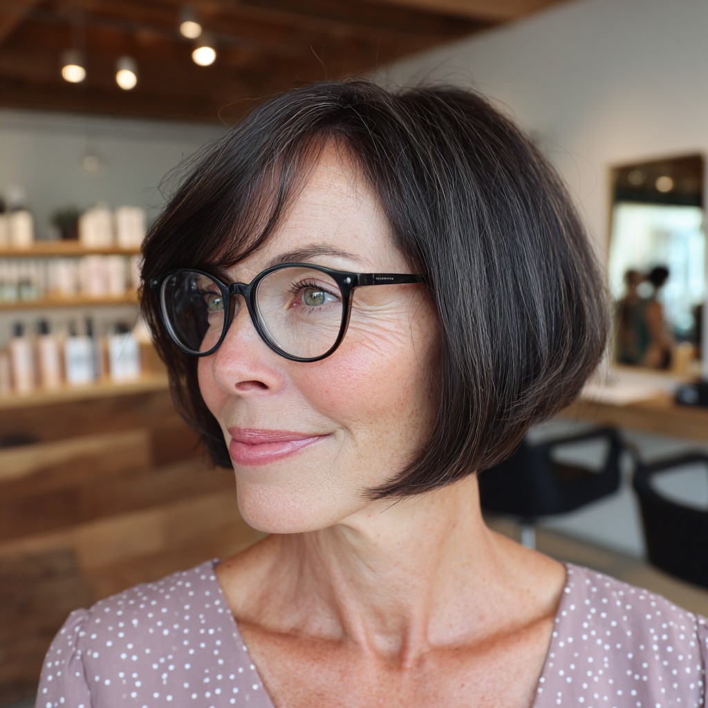 Classic Rounded Silhouette Bob with Soft Layers