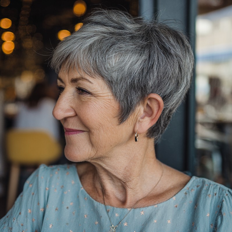Elegant Textured Pixie Cut with Subtle Volume