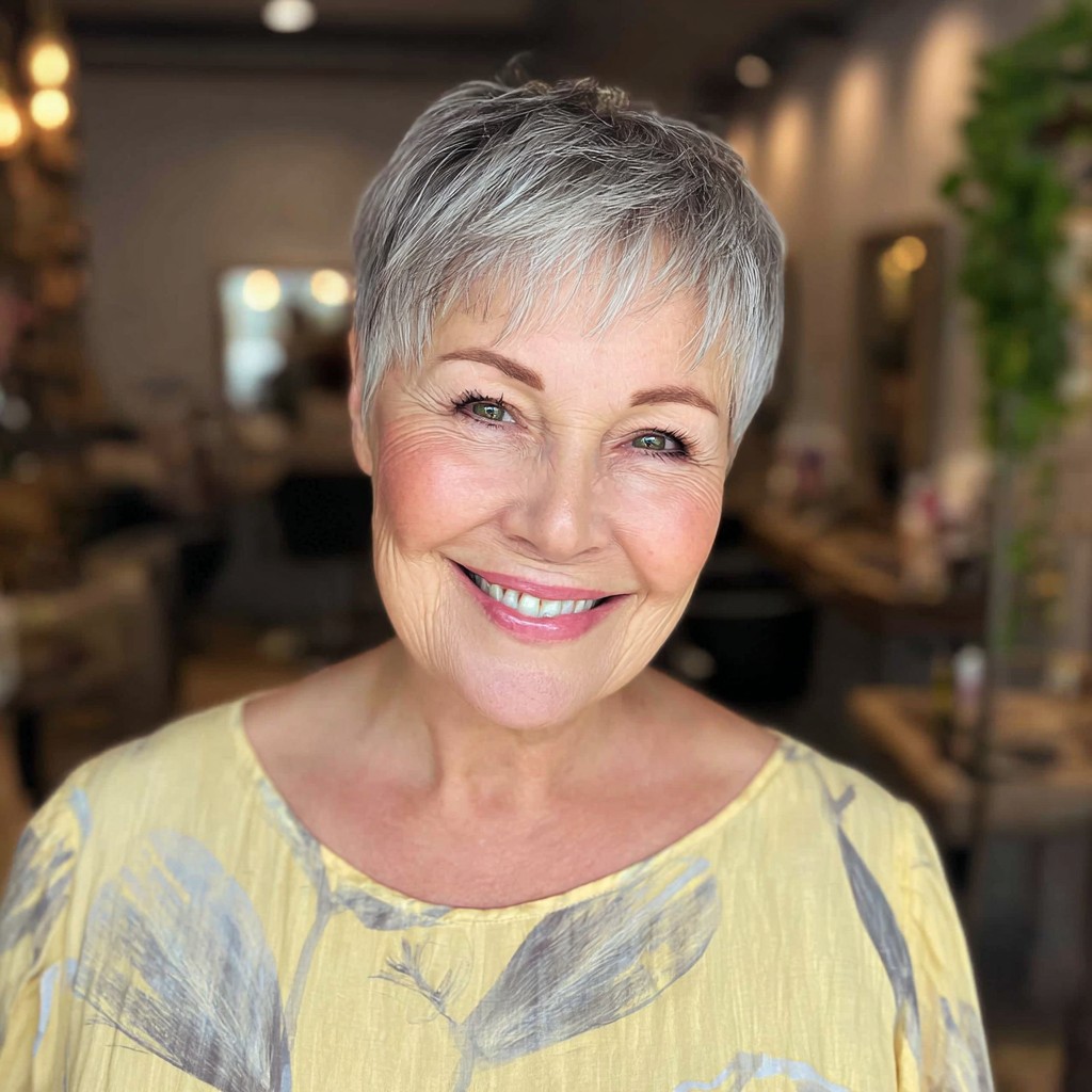 Modern Soft Textured Pixie with Light Layers