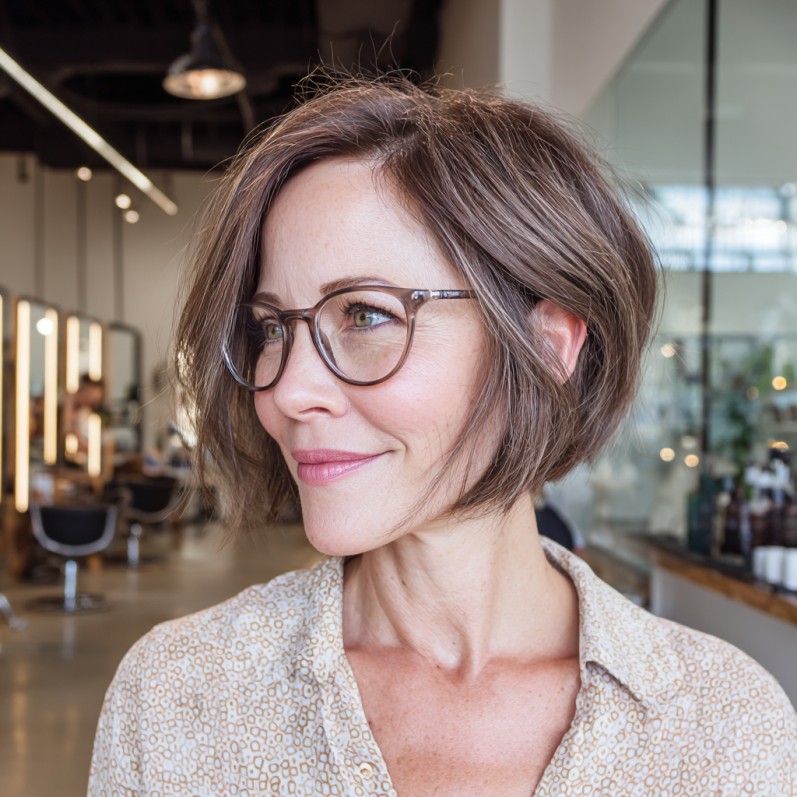 Modern Textured Bob with Soft Layers