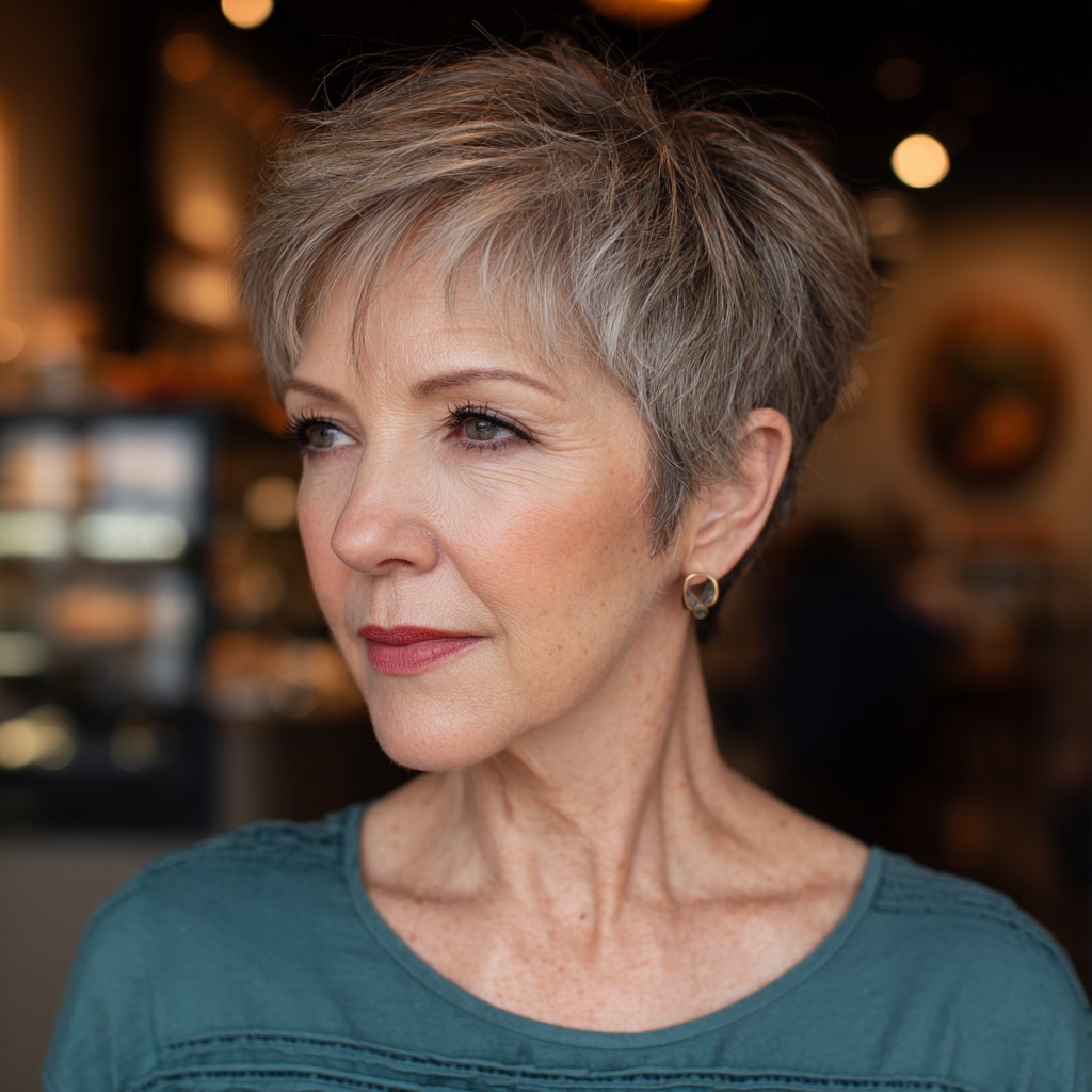 Modern Textured Pixie Cut with Soft Layers