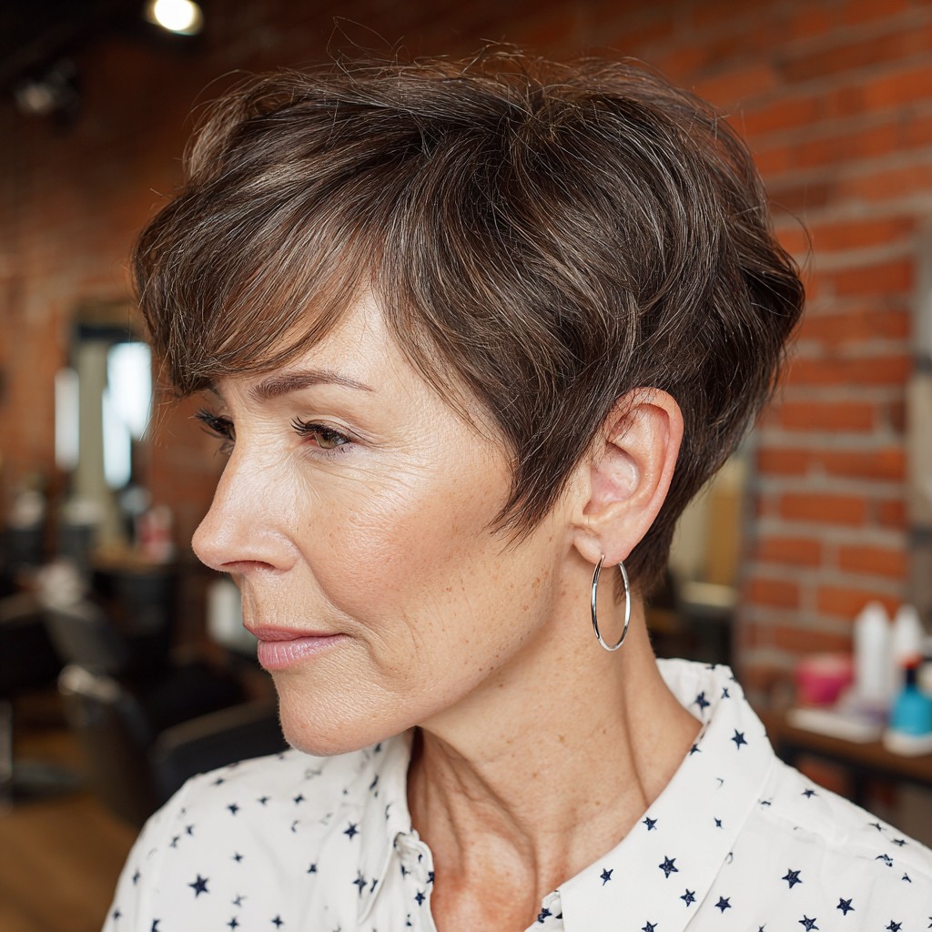 Modern Textured Pixie Cut with Subtle Layers