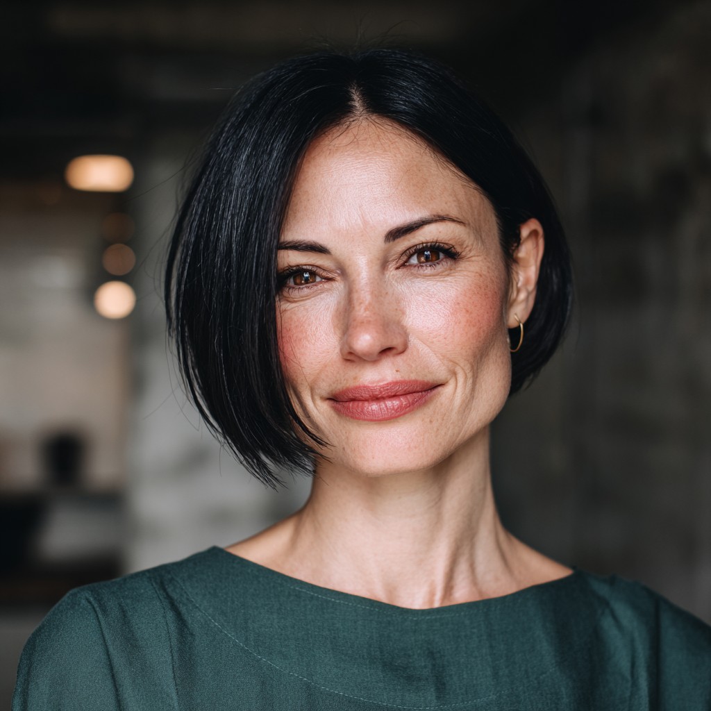 Polished Classic Silhouette Bob with Soft Movement