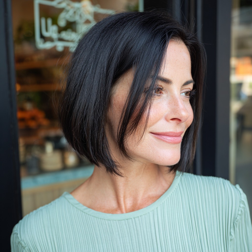 Polished Classic Silhouette Bob with Subtle Movement