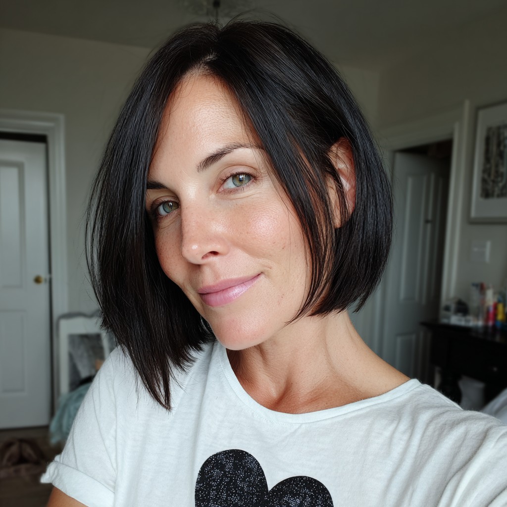 Sleek Straight Silhouette Bob with Soft Movement