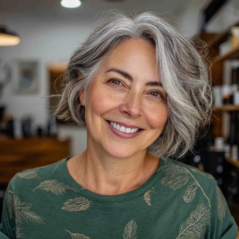 Softly Textured Gray Lob with Gentle Waves