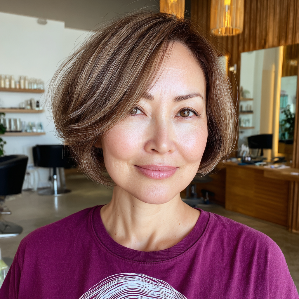 Stylish Bronde Bob with Soft Layers