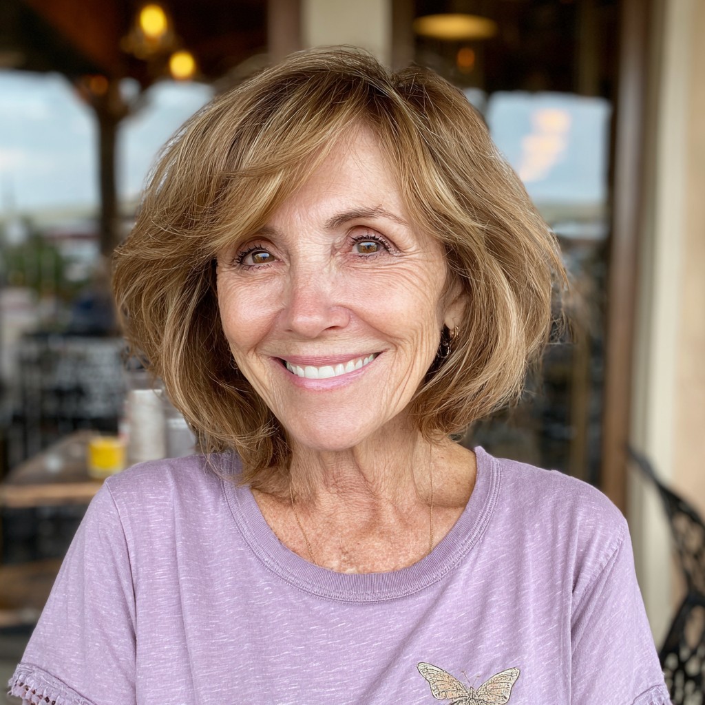 Stylish Bronde Bob with Soft Volume