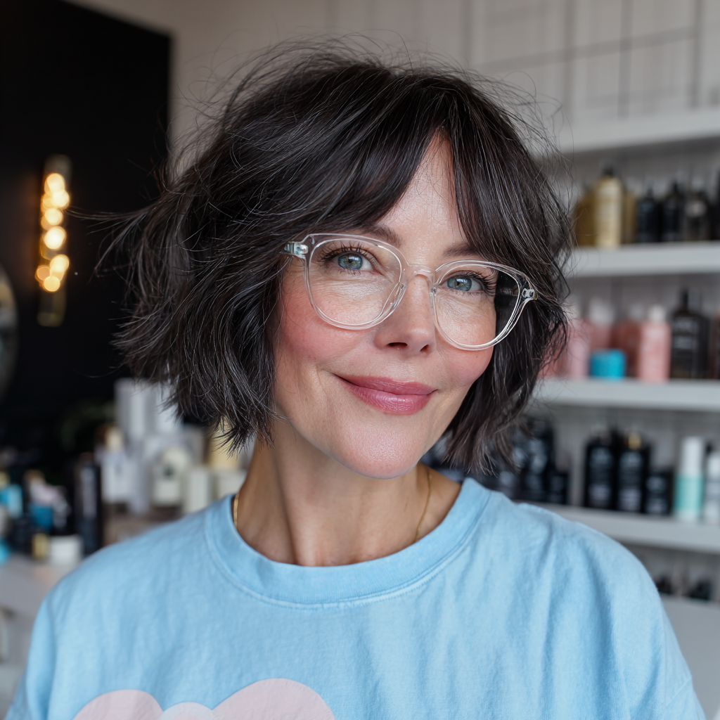 Textured Curtain Bob with Soft Volume