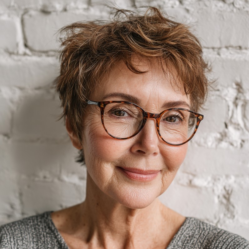 Textured Short Crop with Subtle Layers