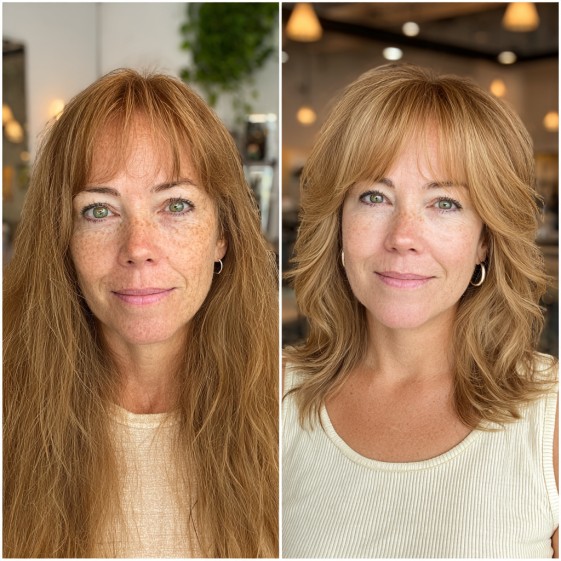 Textured Shoulder-Length Cut with Soft Layers
