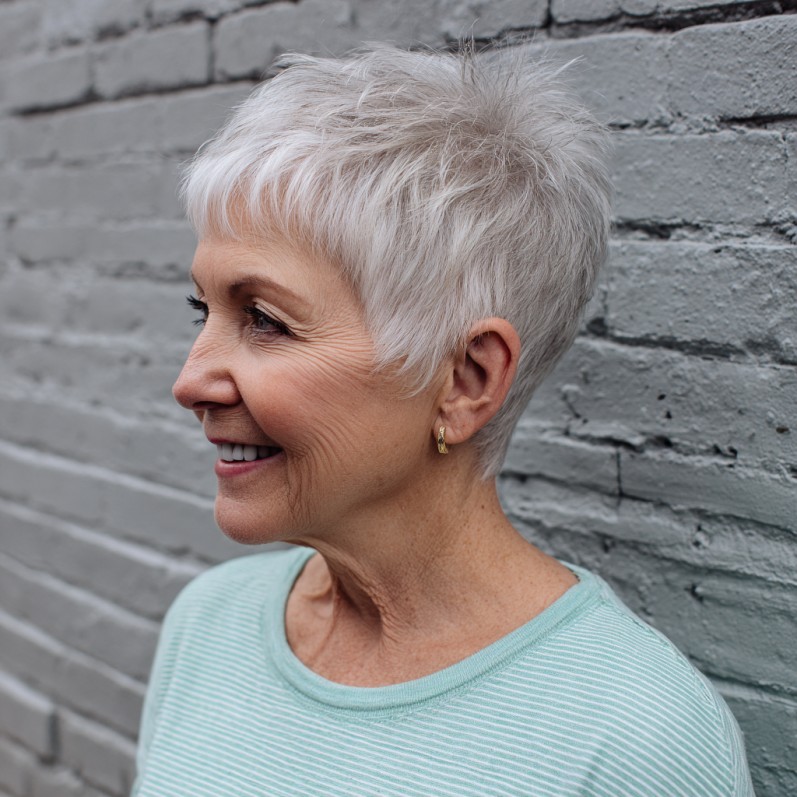 Textured Wispy Pixie with Softly Tapered Edges