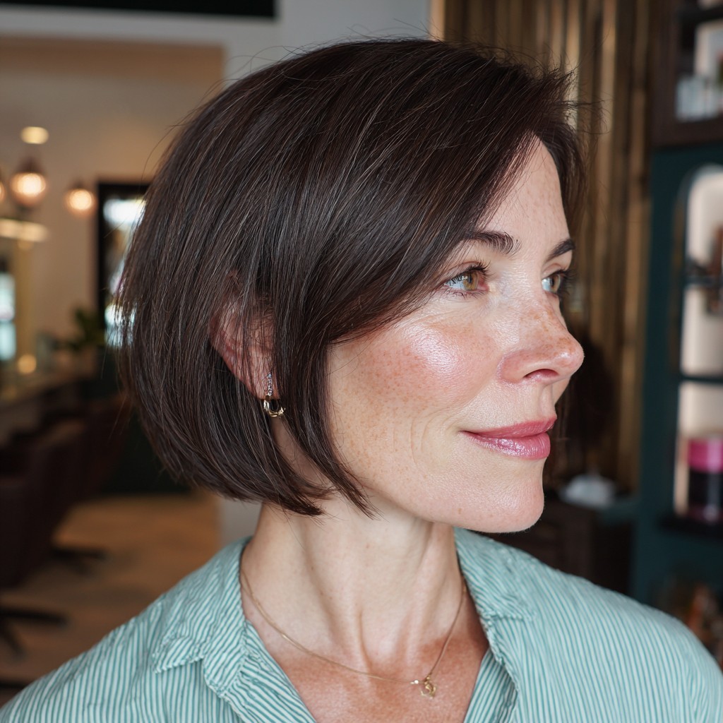 Sleek Angular Bob with Subtle Layers
