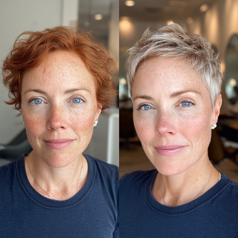 Chic Textured Pixie Cut with Subtle Highlights