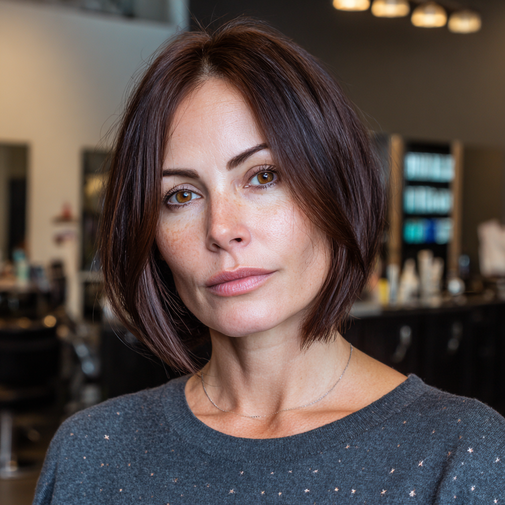 Modern Textured Bob with Subtle Highlights