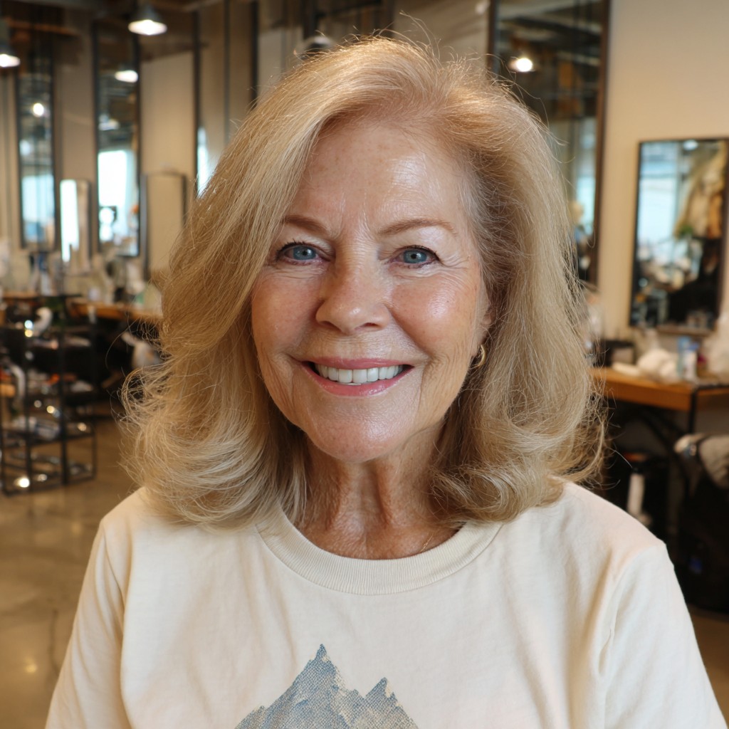 Beautiful Bronde Waves with Soft Volume