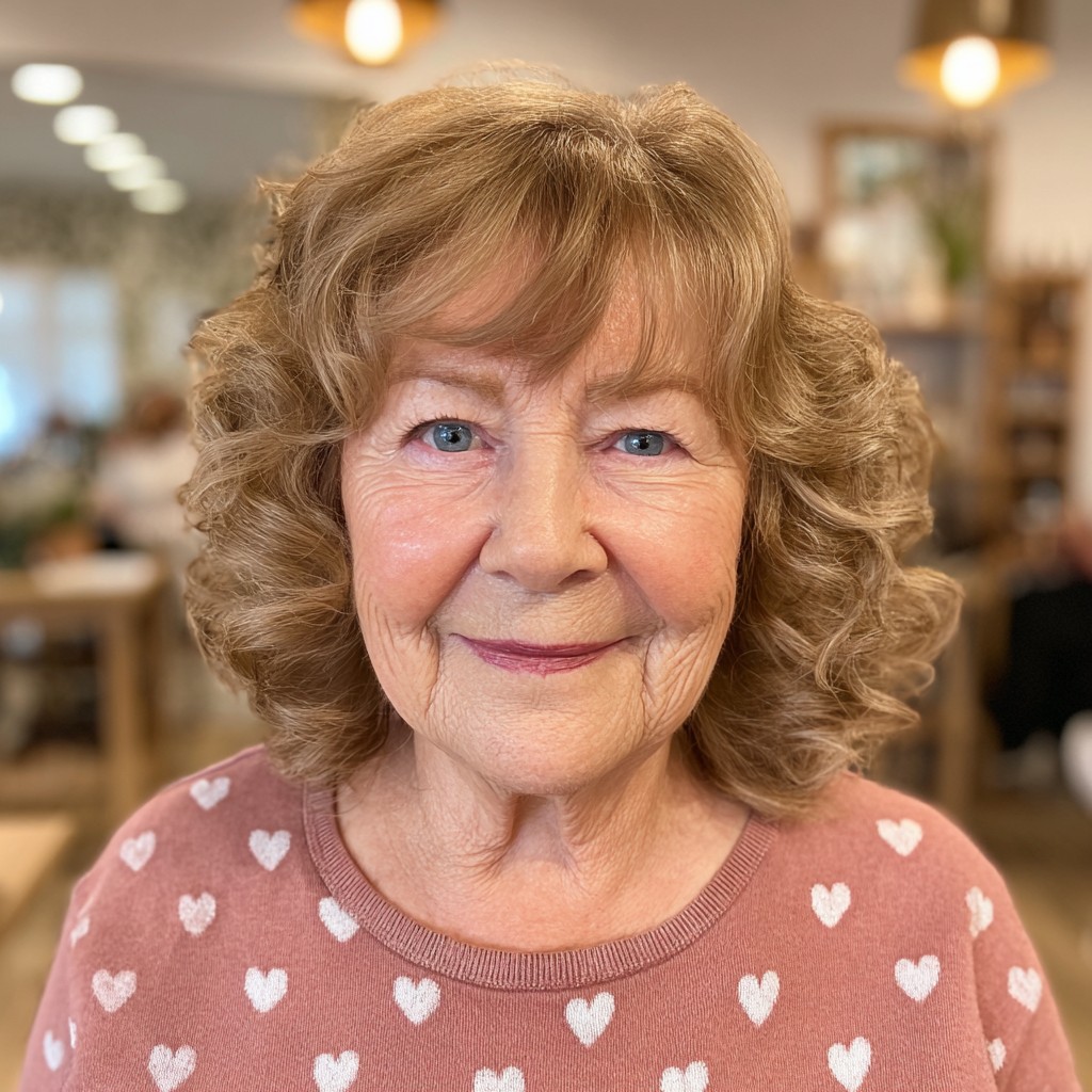 Charming Bronde Curls with Soft Layers