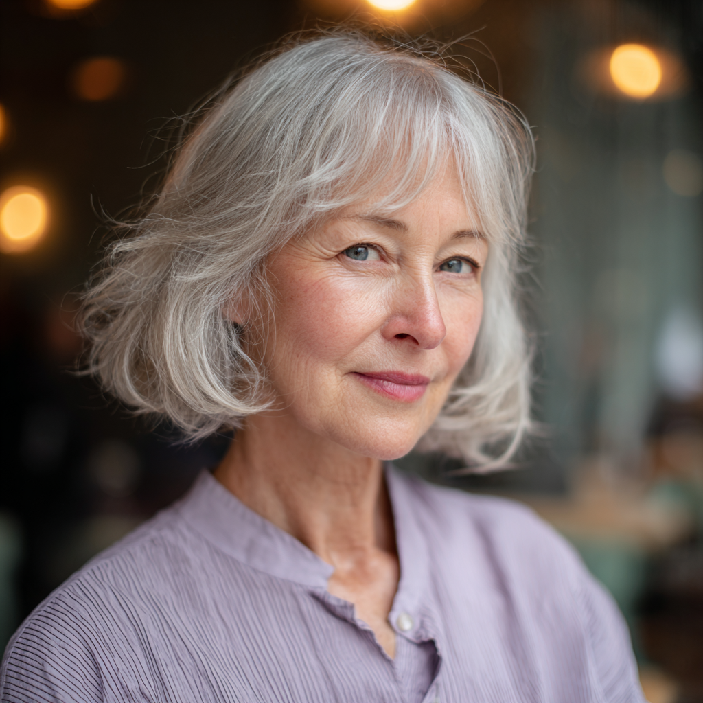 Charming Soft Bob with Gentle Waves
