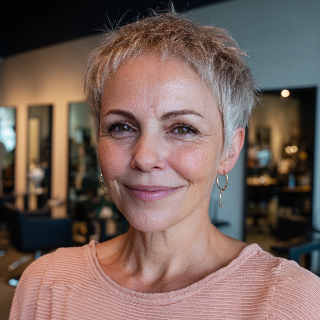 Chic Short Textured Pixie Cut with Soft Volume