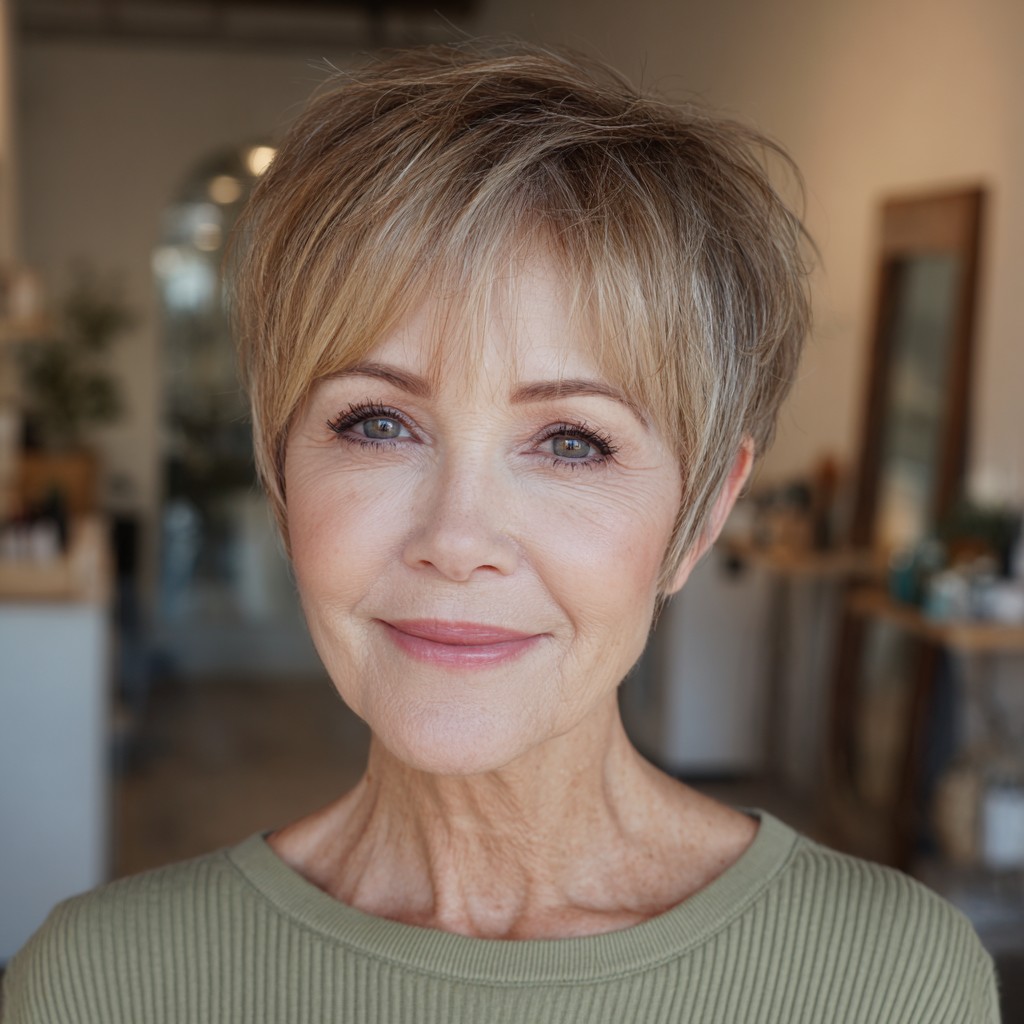 Chic Textured Pixie Cut with Lifting Layers