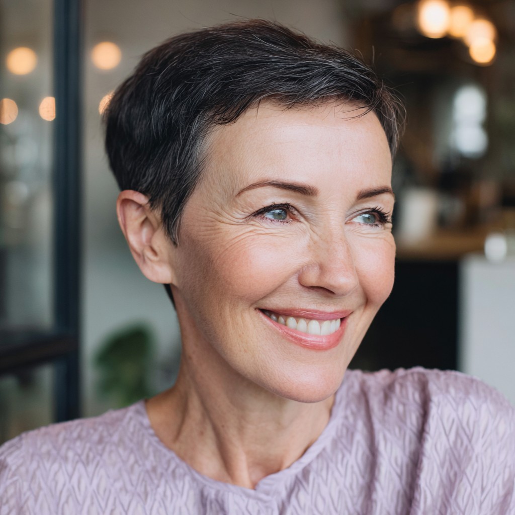 Chic Textured Pixie Cut with Soft Volume