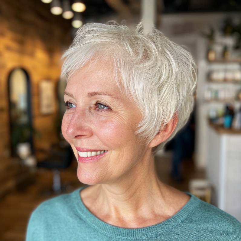 Chic Textured Pixie with Effortless Movement