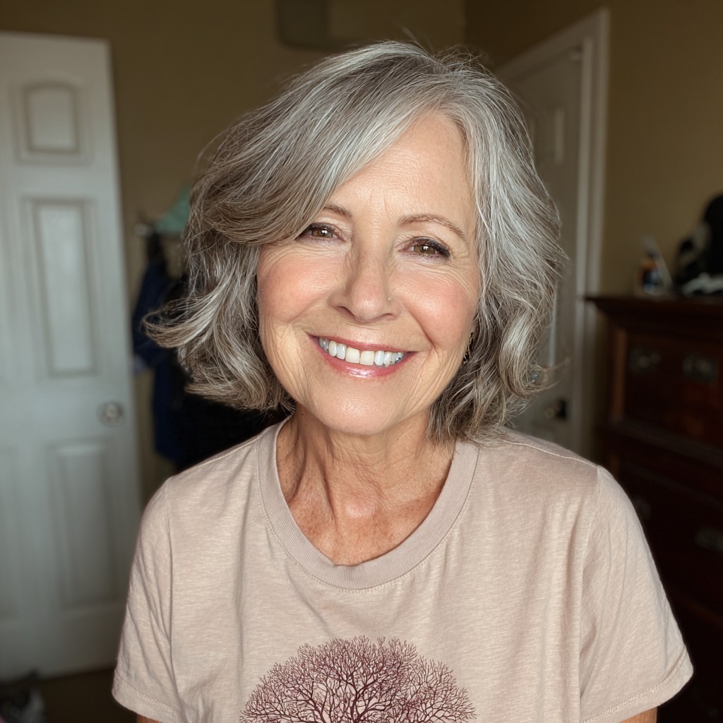 Chic Textured Short Bob with Soft Waves