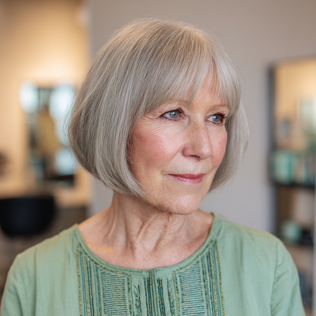 Classic Blunt Bob with Subtle Texture