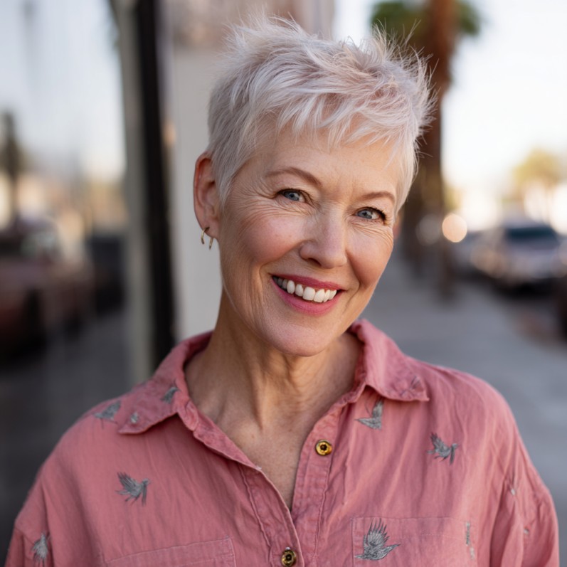 Effortless Textured Pixie Cut with Lively Layers