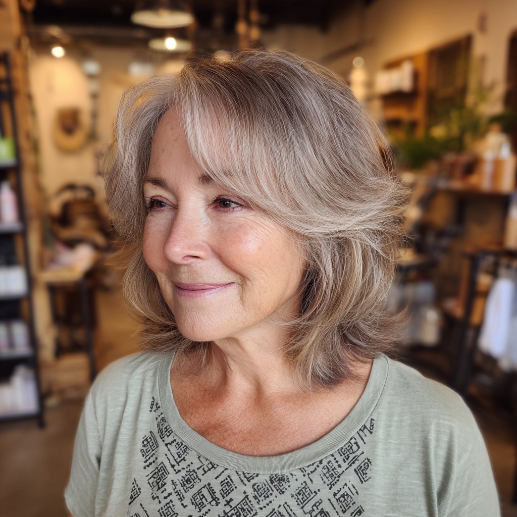Elegant Softly Layered Cut with Face-Framing Volume