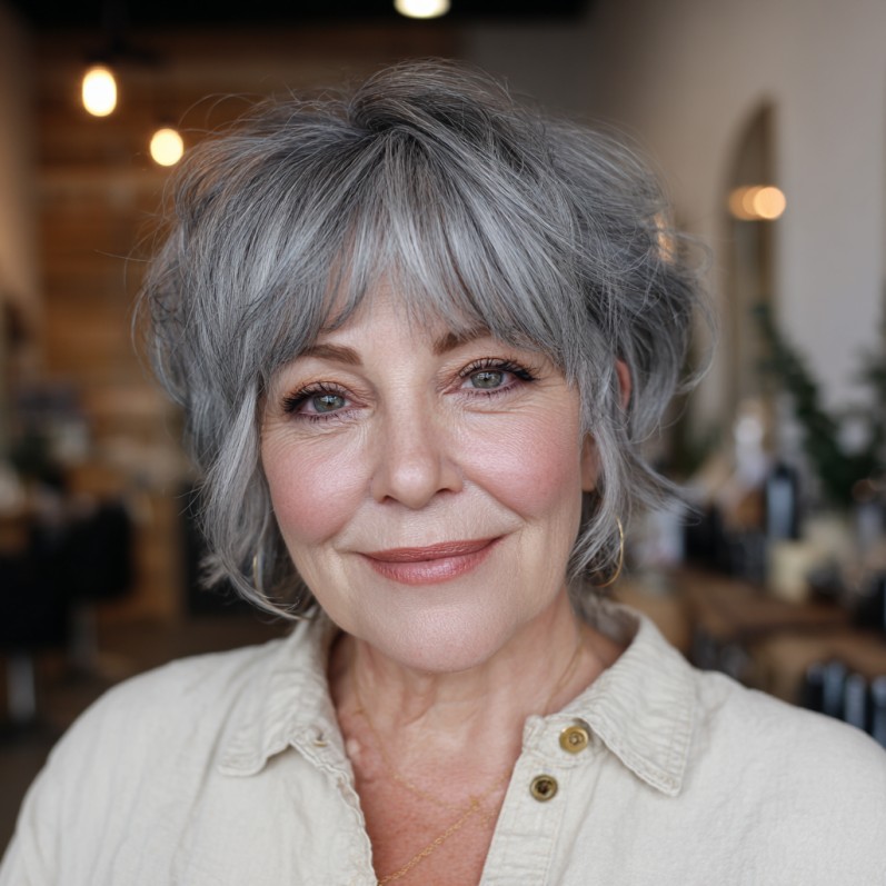 Modern Textured Mixie Shag with Soft Layers