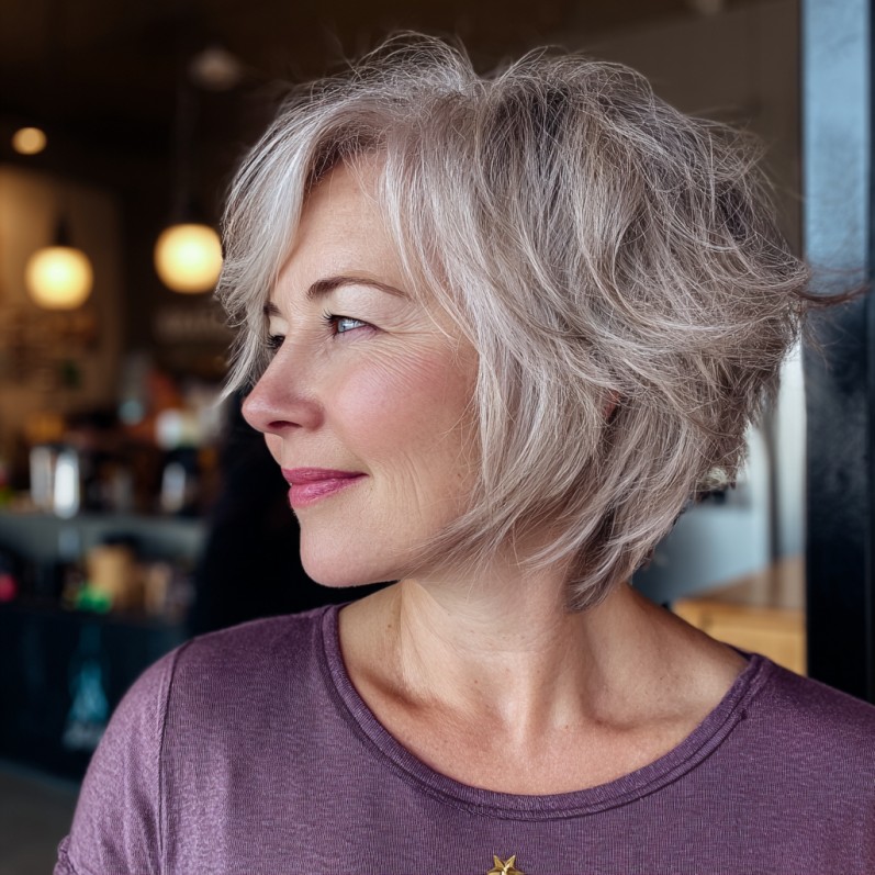 Modern Textured Mixie Shag with Soft Volume