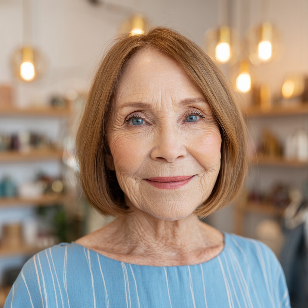 Sleek Bronde Bob with Soft Textured Ends
