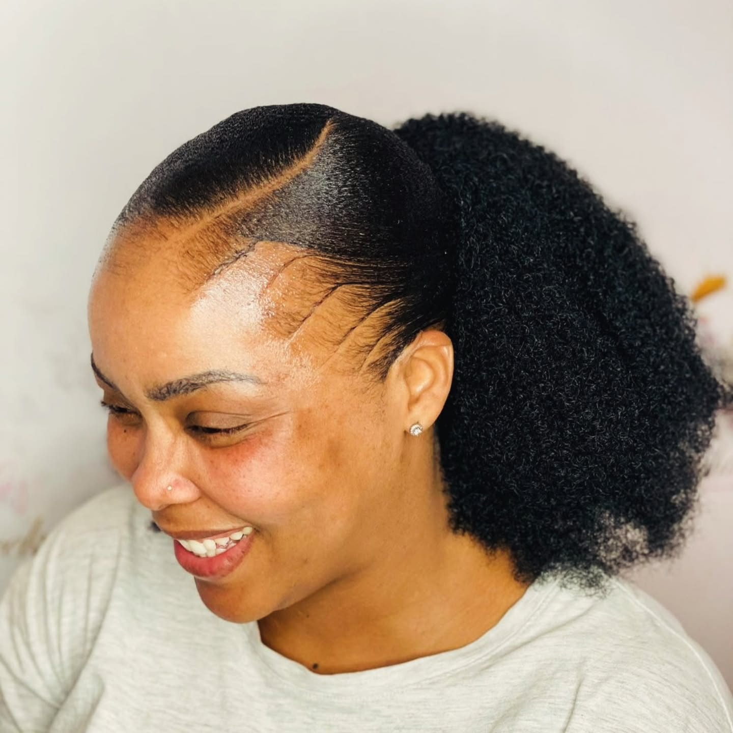 Sleek High Puff with Defined Edges