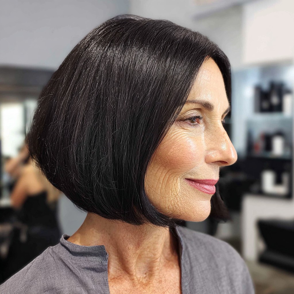 Sleek Stacked Bob with Subtle Movement