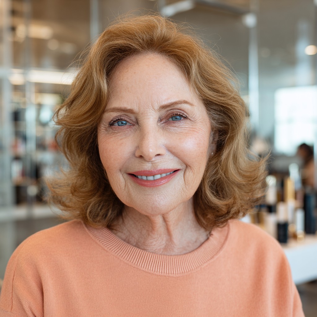 Soft Bronde Curls with Gentle Layers