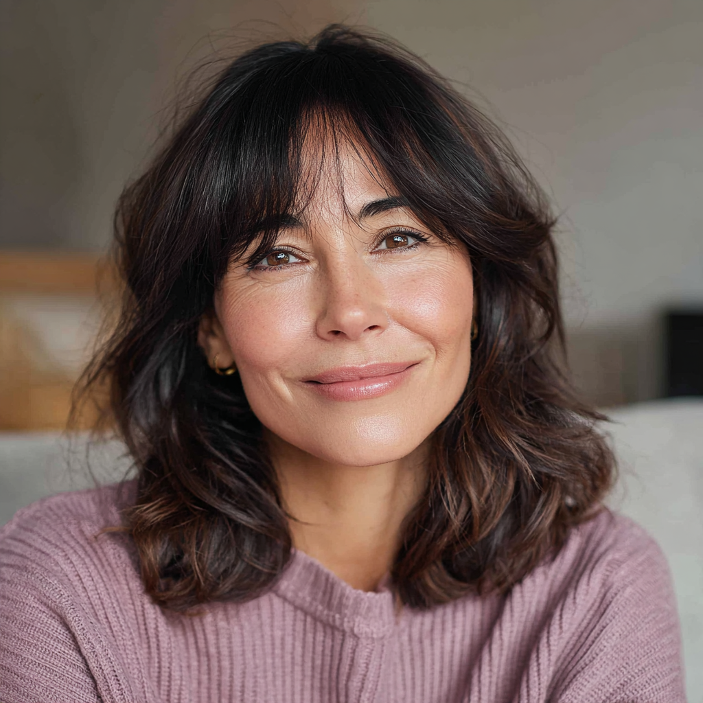 Soft Layered Cut with Wispy Bangs