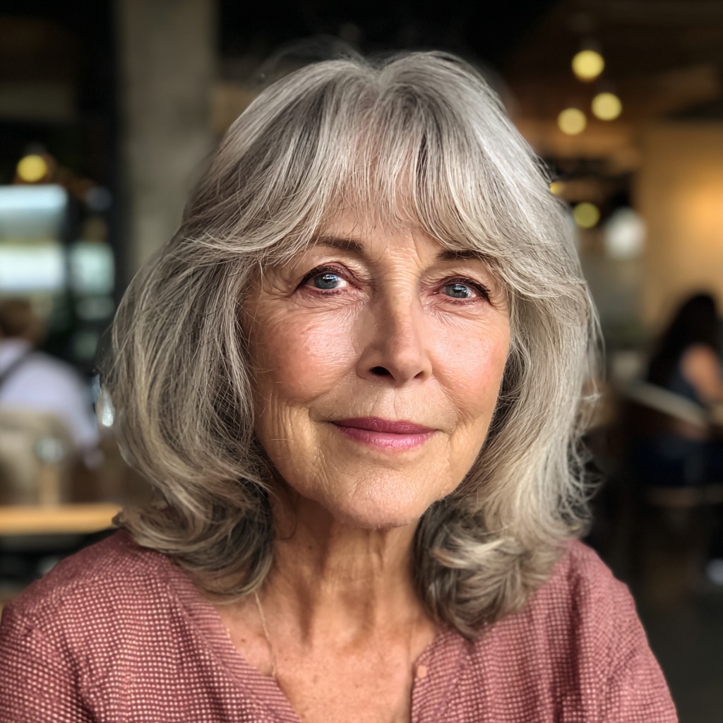 Soft Wispy Bangs with Gentle Layers