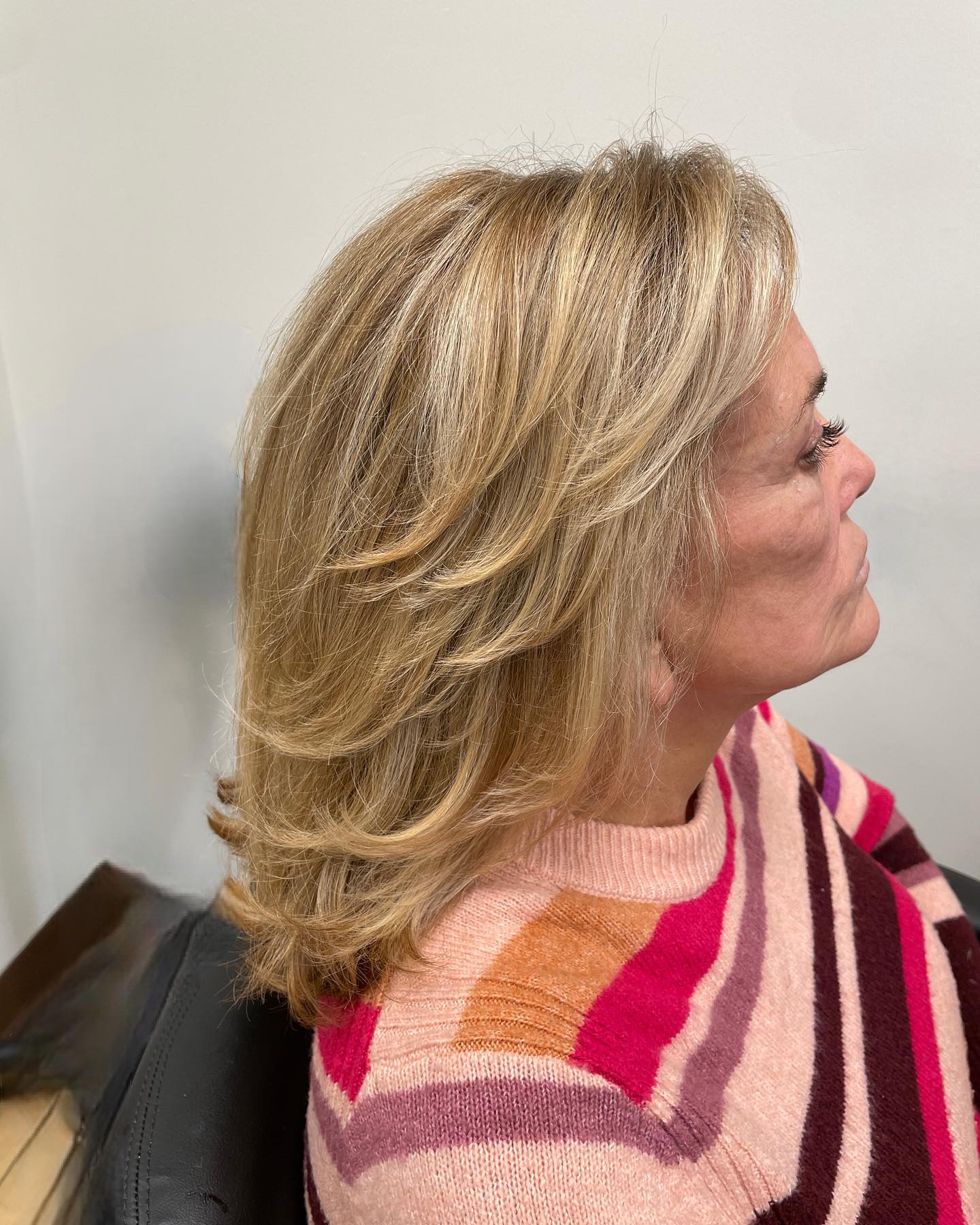 Softly Feathered Layered Cut with Natural Movement