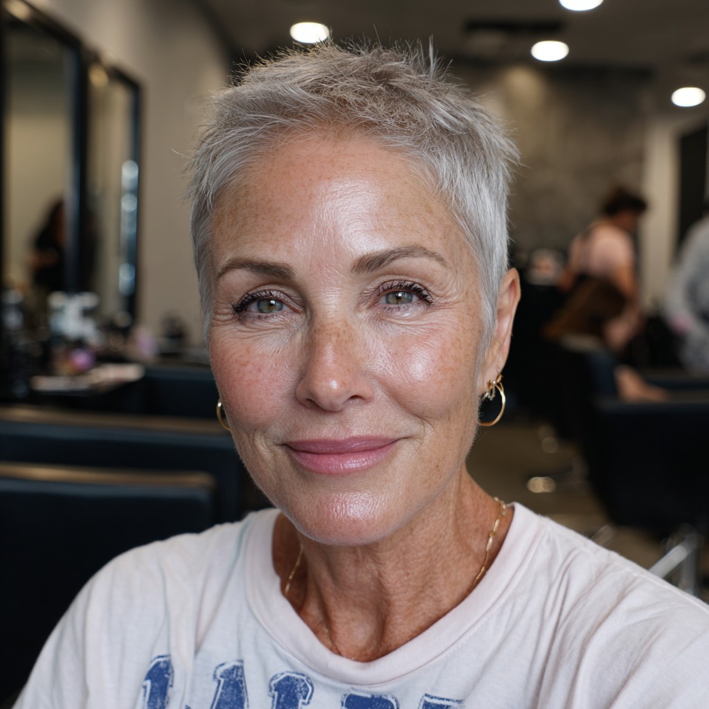 Softly Textured Pixie Cut with Defined Edges
